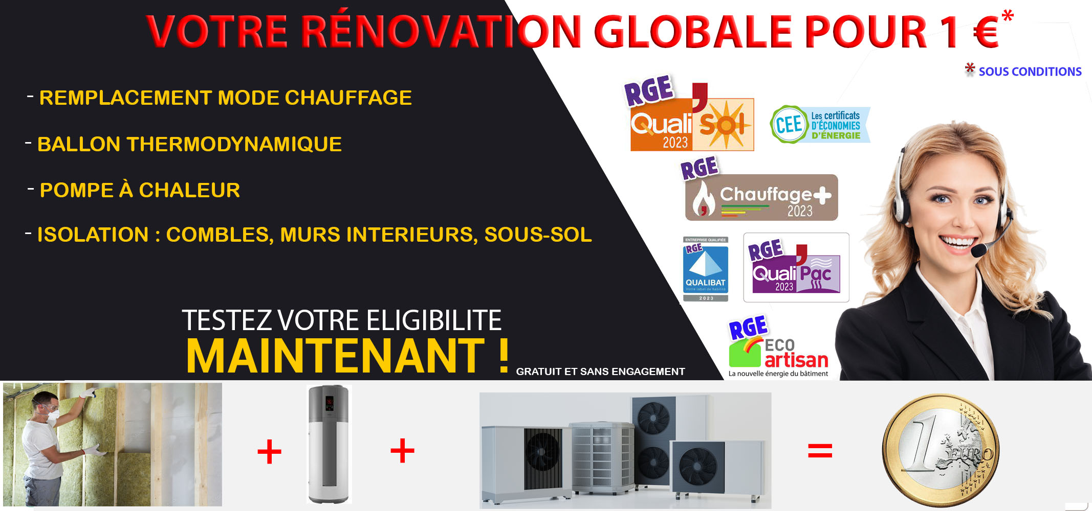 Isolation des combles 1 euro Gas 28320